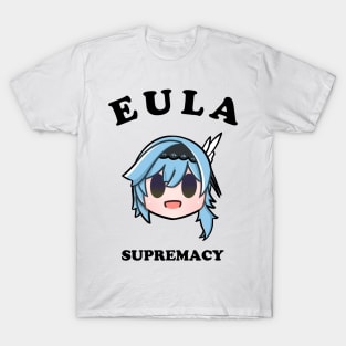 Genshin impact Eula supremacy typography T-Shirt